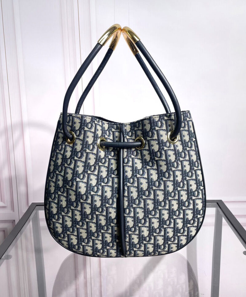 Christian Dior Medium Dior Nolita Bag Dark Blue